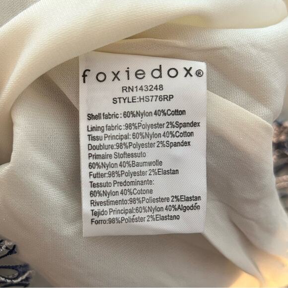 Anthropologie foxiedox daleyza blue lace halter romper sz small shower outfit - Picture 9 of 11